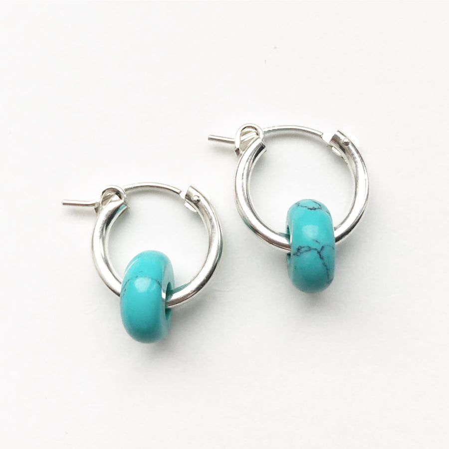 Fruit Loop Hoops Türkis Silber