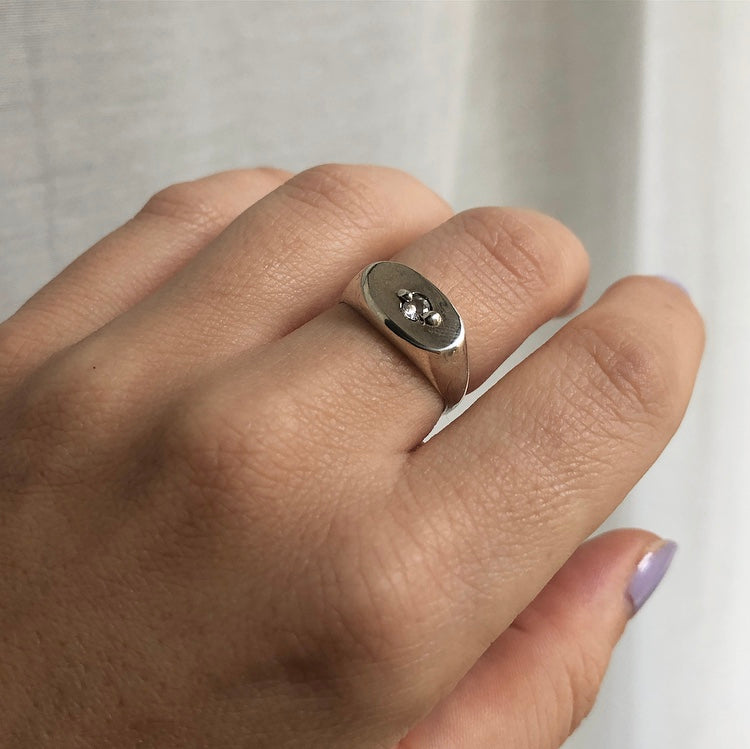 White Sapphire Ring
