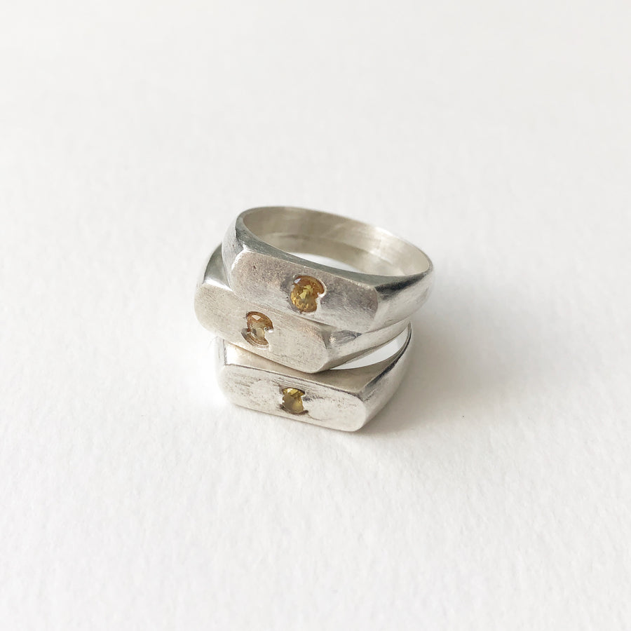 Signet Ring Saphir